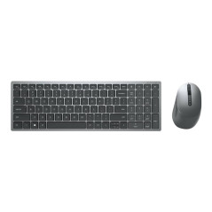 Kit teclado + mouse raton dell km7120w wireles inalambrico gris titani