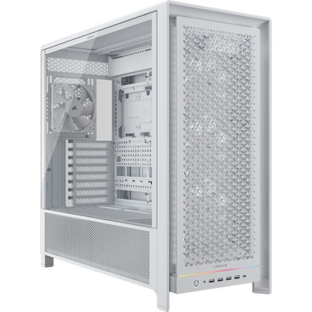 Caja ordenador gaming corsair frame 5000d rs atx cristal templado blan