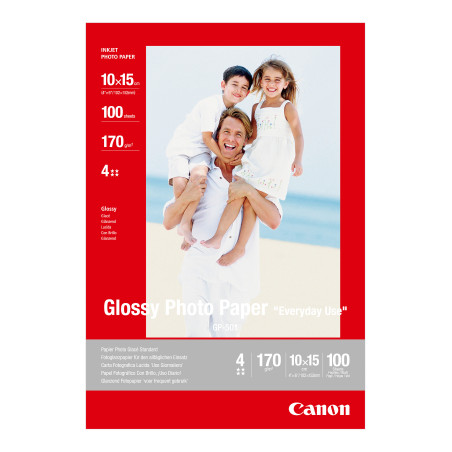Papel fotografico canon gp - 501 10x15cm 100 hojas