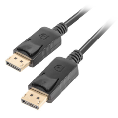 Lanberg CA-DPDP-10CC-0005-BK cable DisplayPort 0,5 m Negro