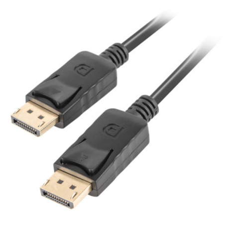 Lanberg CA-DPDP-10CC-0005-BK cable DisplayPort 0,5 m Negro
