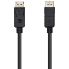 AISENS Cable Displayport V1.2 4K@60HZ, DP/M-DP/M, Negro, 5.0m