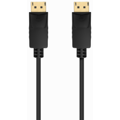 AISENS Cable DISPLAYPORT V1.2 CCS 4K@60Hz, DP/M-DP/M, Negro, 5.0m