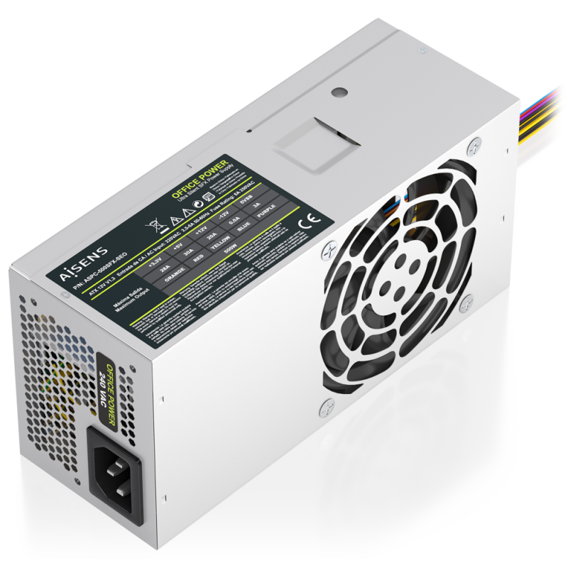 AISENS Fuente Alimentacion TFX 500W OEM, Plata