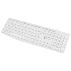NATEC NKL-1949 teclado Universal USB QWERTY Español Blanco