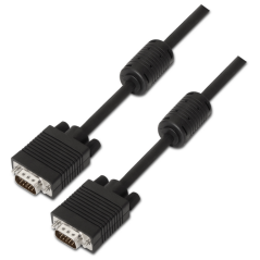 AISENS A113-0074 cable VGA 10 m VGA (D-Sub) Negro