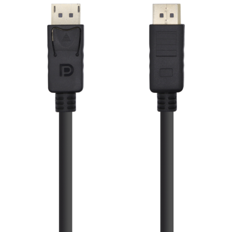 AISENS Cable Displayport V1.2 4K@60HZ, DP/M-DP/M, Negro, 5.0m