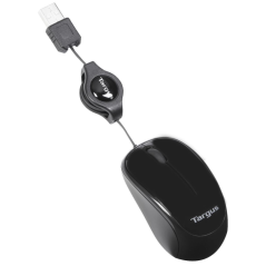 Targus AMU75EU ratón Viajes Ambidextro USB tipo A 1000 DPI