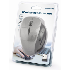 Gembird MUSW-6B-02-BG ratón Oficina mano derecha RF inalámbrico Óptico