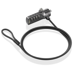 AISENS ASLK-D40N03-BK cable antirrobo Negro 1,5 m
