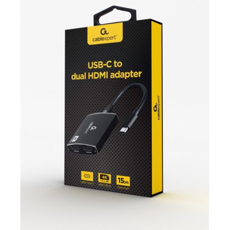Gembird A-CM-HDMIF2-01 cable HDMI 0,15 m HDMI Type C (Mini) Negro