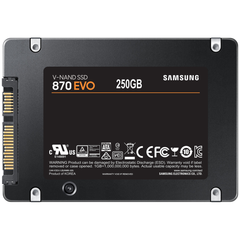 Samsung 870 EVO 250 GB 2.5 Serial ATA III V-NAND MLC