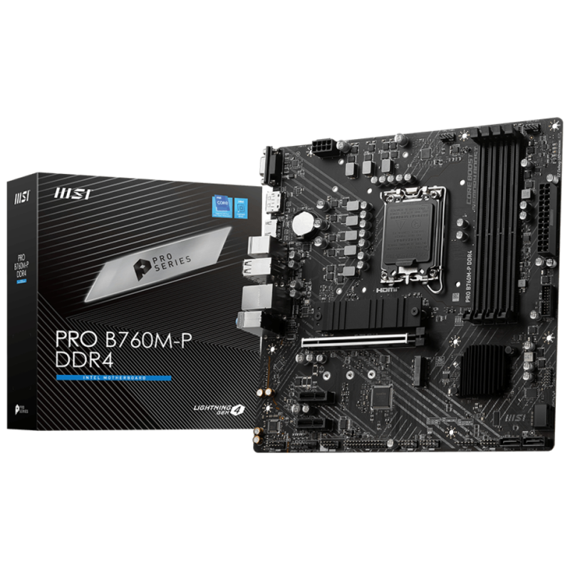 MSI PRO B760M-P DDR4 placa base Intel B760 LGA 1700 micro ATX
