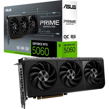 Tarjeta grafica asus prime rtx 5060 8gb gddr7 - 3x dp - 1x hdmi pci ex