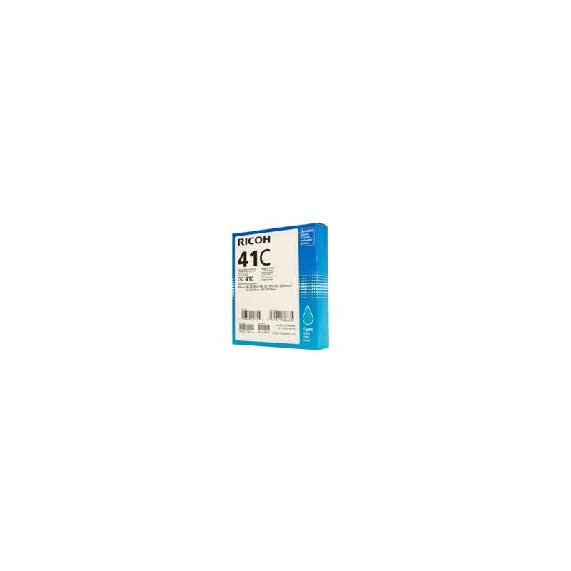 Cartucho gel ricoh gc - 41c cian (2500 pag)