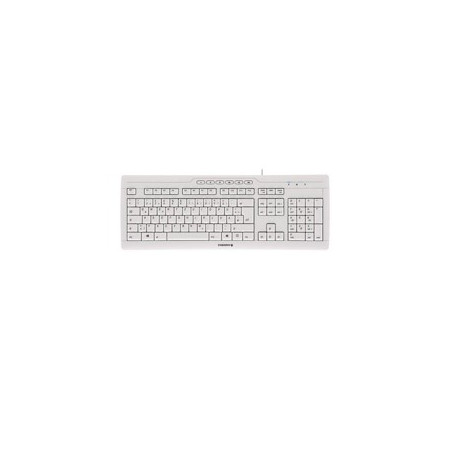 Teclado cherry stream 3.0 usb ultraplano blanco