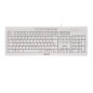 Teclado cherry stream 3.0 usb ultraplano blanco