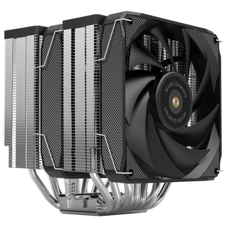 Ventilador disipador cpu mars gaming mcpu - xu9 2x 120mm negro