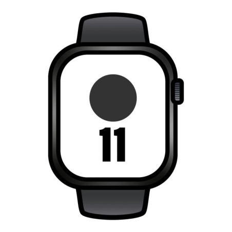 Apple Watch Series 11/ GPS/ 46mm/ Negro Azabache/ Correa Deportiva Neg