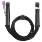 Cable pci express 4.0 a 16p asus 0.75m - macho - macho - negro