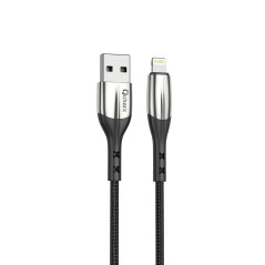 Cable qcharx toronto usb a lightning 3a - 1 m - zinc negro cordon suav