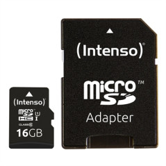 Tarjeta memoria micro sd intenso 16gb uhs - i cl10 + adaptador sd