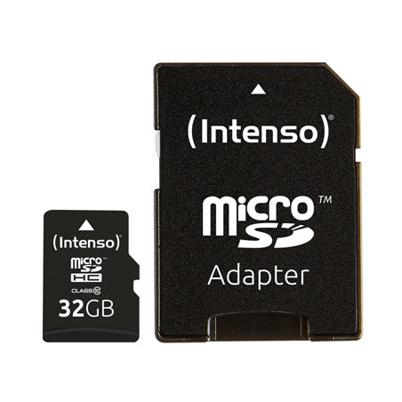 Tarjeta memoria micro sd intenso 32gb cl10 + adaptador sd