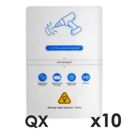 Laminas de fijacion qcharx hidrogel hd qx hibrida mediante ultraviolet
