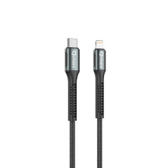 Cable qcharx prague tipo c a lightning 3a 20w - 1 m - aleación de alum