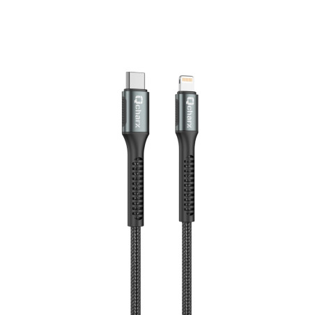 Cable qcharx prague tipo c a lightning 3a 20w - 1 m - aleación de alum