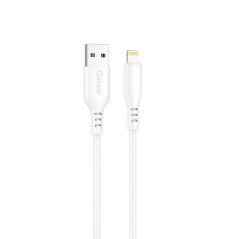 Cable qcharx tokyo usb a lightning 3a - 1 m - silicona blanco tacto su
