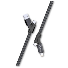 Cable qcharx porto multicabezal - usb a c - usb a lt - usb c a usb c -