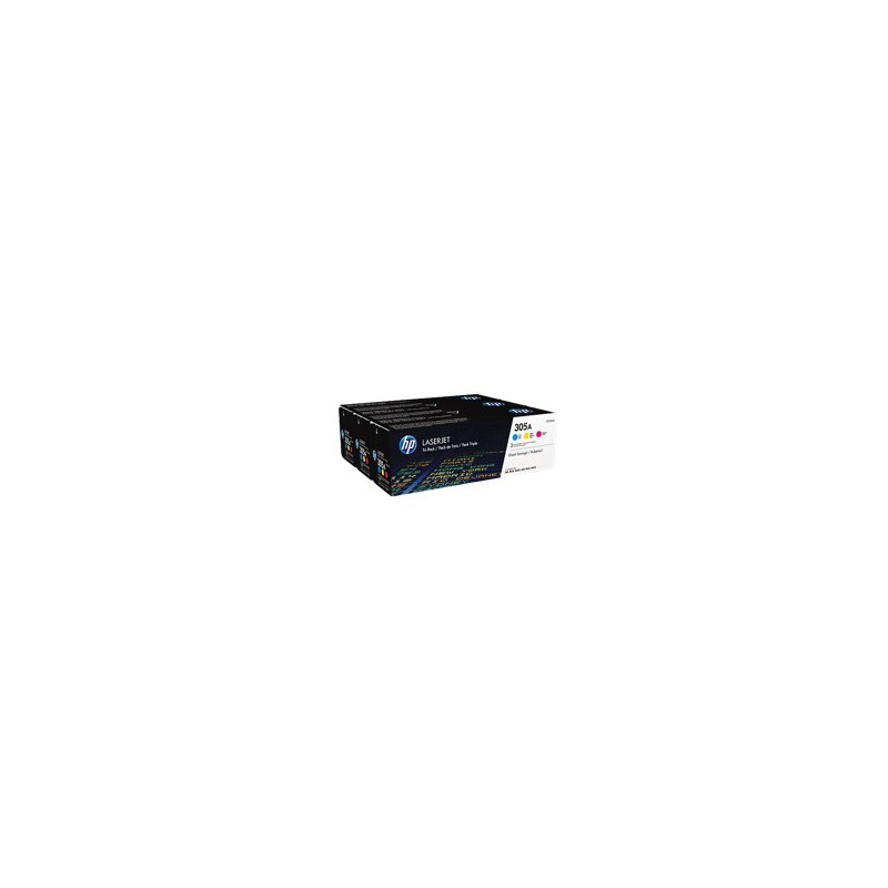 Pack toner cf370am 305a cian - magenta - amarillo