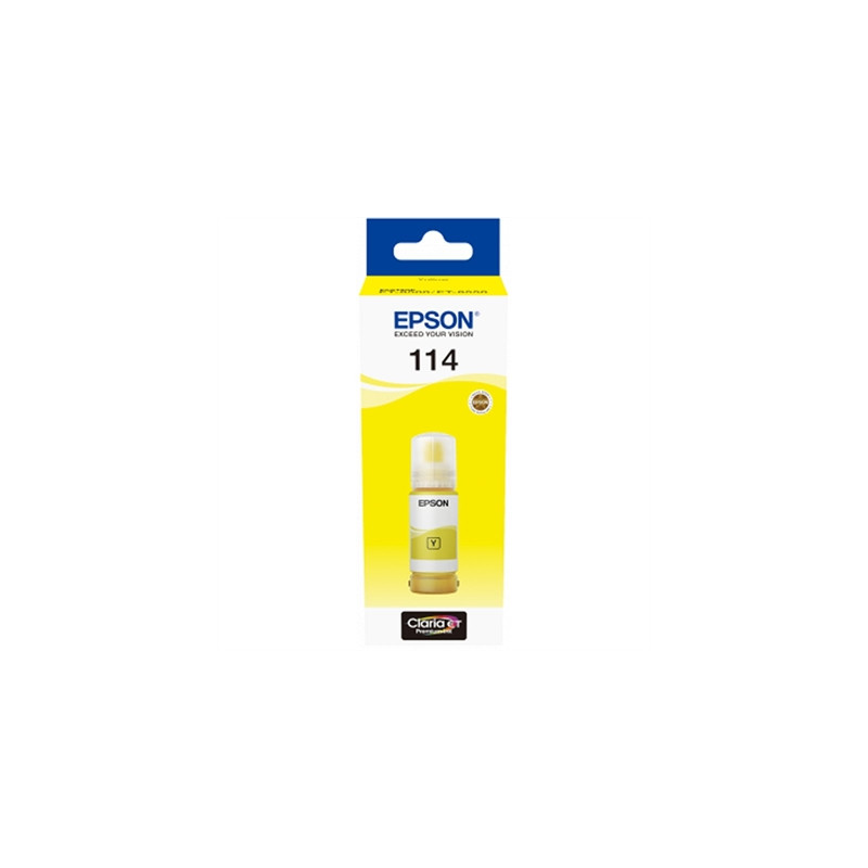 Botella tinta epson ecotank 114 amarillo 70ml Botella tinta epson ecotank 114 amarillo 70ml