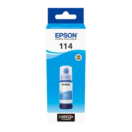 Botella tinta epson ecotank 114 cyan 70ml