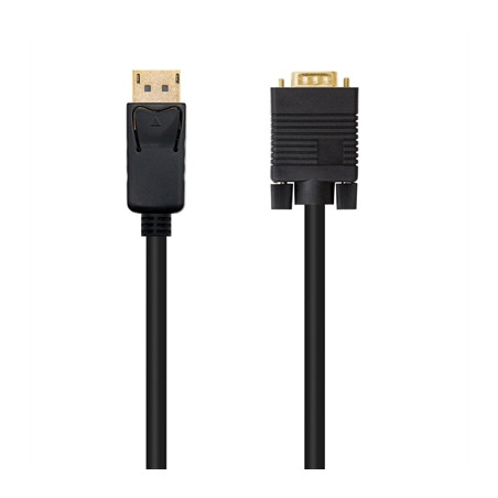 Cable displayport a vga nanocable 2m negro - macho - macho
