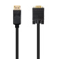 Cable displayport a vga nanocable 2m negro - macho - macho