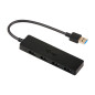 Hub i - tec usb 3.0 delgado con 4 puertos usb 3.0 con cable integrado 20cm