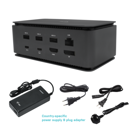 Docking station i - tec dual 4k hdmi dp - pd 80 w + i - tec universal 