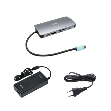 Nano dock i - tec usb - c metal hdmi - vga with lan + cargador 112w