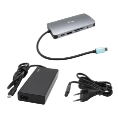 Nano dock i - tec usb - c metal dmi - vga with lan + universal charger