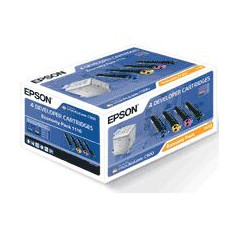 Pack toner epson aculaser c - 900 4 colores baja capacidad