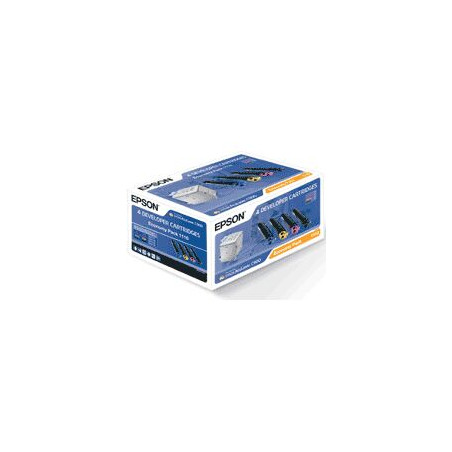 Pack toner epson aculaser c - 900 4 colores baja capacidad
