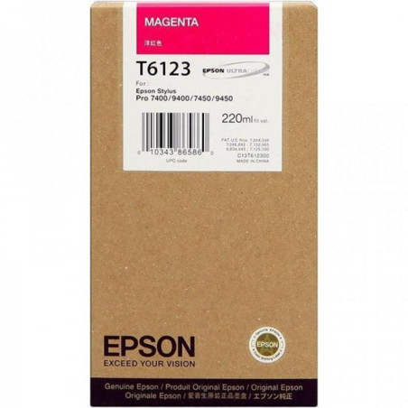 Cartucho tinta epson stylus photo 7450 - 9450 - 7400 - 9400 magenta 22