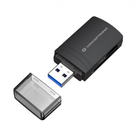 Lector de tarjetas usb 3.0 conceptronic bian06b sd - sdhc - sdxc - mic