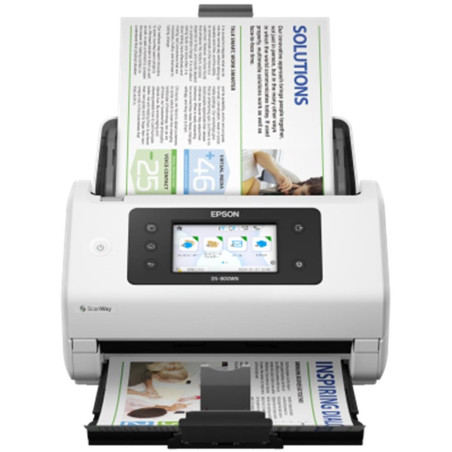Escaner documental epson worforce ds - 800wn a4 - 50ppm - usb - red - 