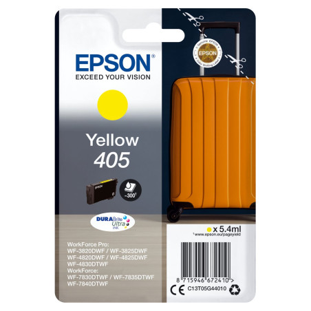 Cartucho tinta epson c13t05g44010 singlepack amarillo 405 durabrite ul
