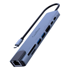 Minidock coolbox c81 aluminio usb - c a hdmi 4k - 2xusb - a - pd 100w 