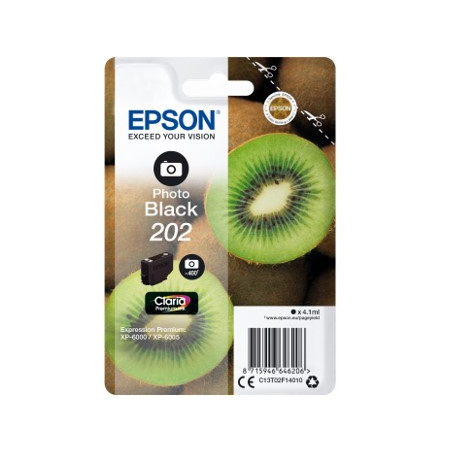 Cartucho tinta epson c13t02f14010 singlepack foto negro 202 claria pre
