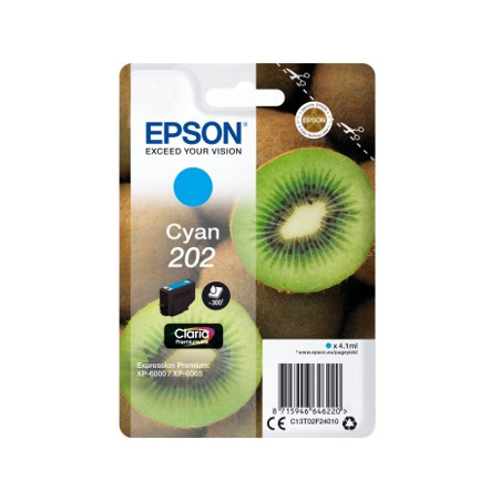 Cartucho tinta epson c13t02f24010 singlepack cian 202 claria premium i